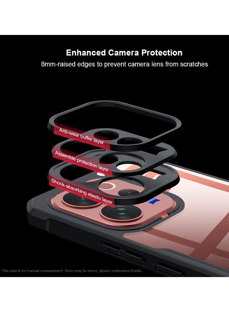 general Vivo V70 Case, Ultra Thin Lightweight Case, Soft TPU Bumper + Transparent Acrylic Back, Airbags Protective Case, Drop-Proof, Shockproof for Vivo V70 - Image 3